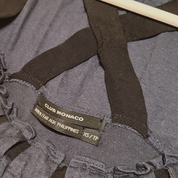 Club Monaco Navy Blue Strap Tanktop - Picture 3 of 3